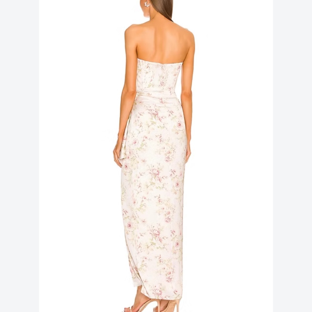 V. Chapman June Dress Pink Rose Print - Picture 3 of 10